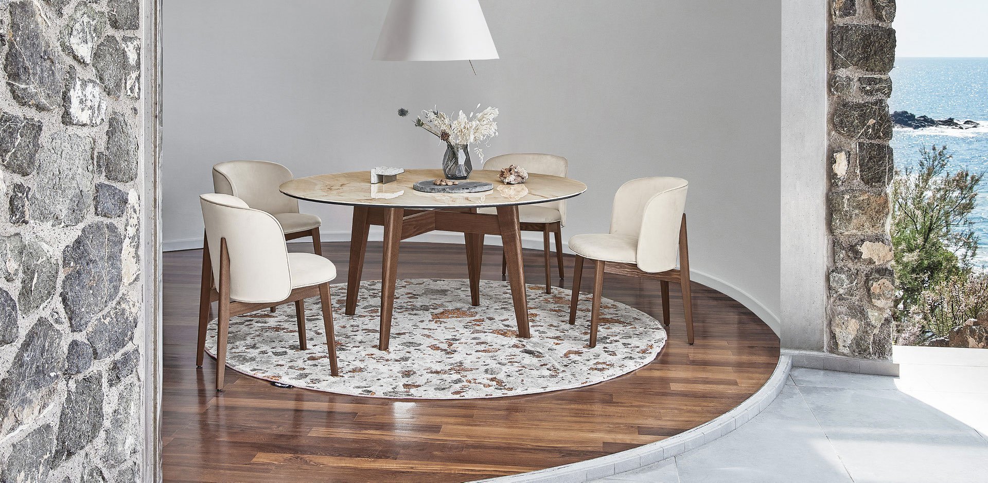 Abrey dining table Calligaris Italian furniture Cyprus Nicosia Takis Angelides Furnihome
