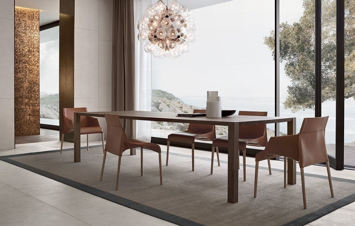 Blade dining table Poliform Italian furniture Cyprus Nicosia Takis Angelides Furnihome