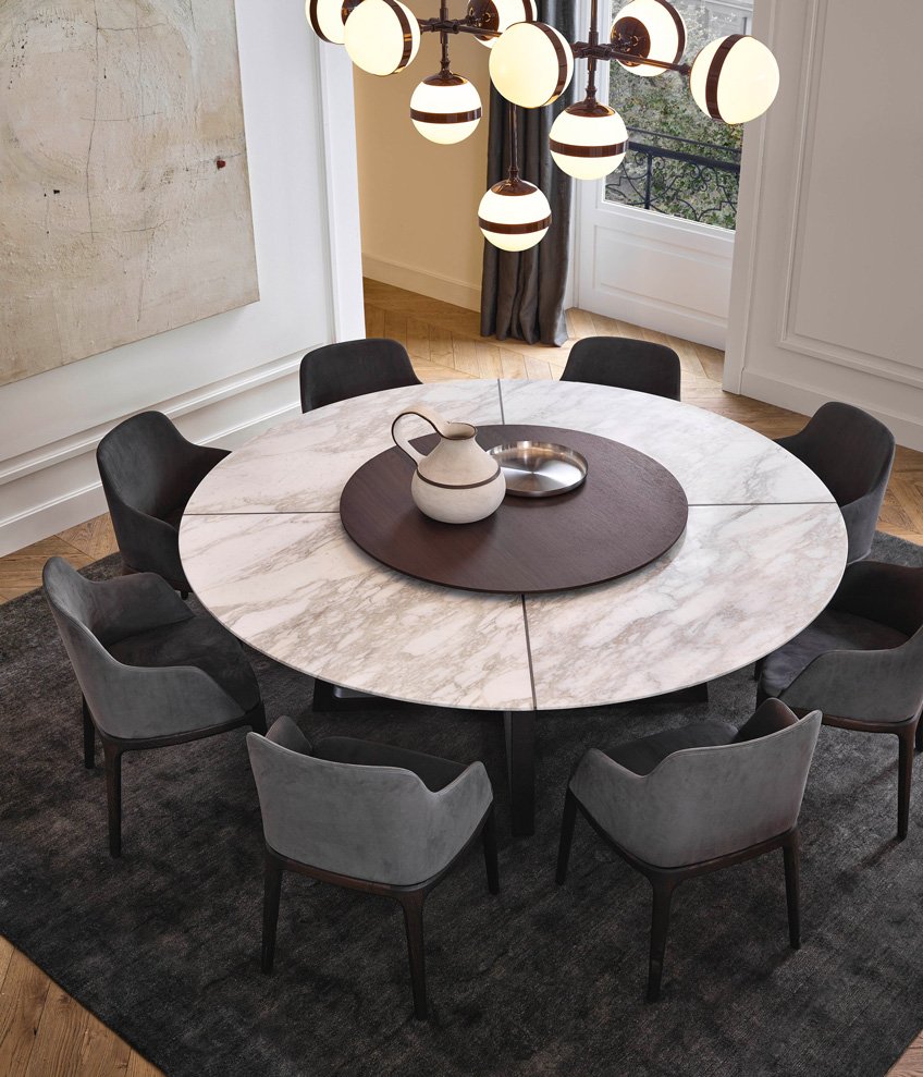 Concorde dining table Poliform Italian furniture Cyprus Nicosia Takis Angelides Furnihome