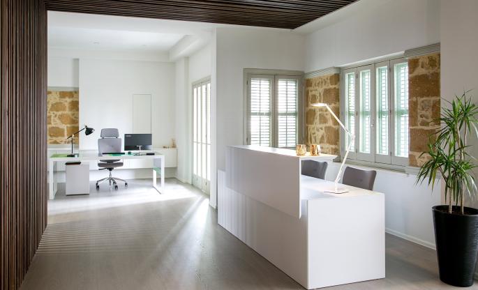 Modern Traditional Transitional Rustic Lavish sophisticated office furniture entrance desk Fantoni Cyprus