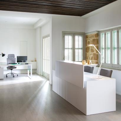 Modern Traditional Transitional Rustic Lavish sophisticated office furniture entrance desk Fantoni Cyprus
