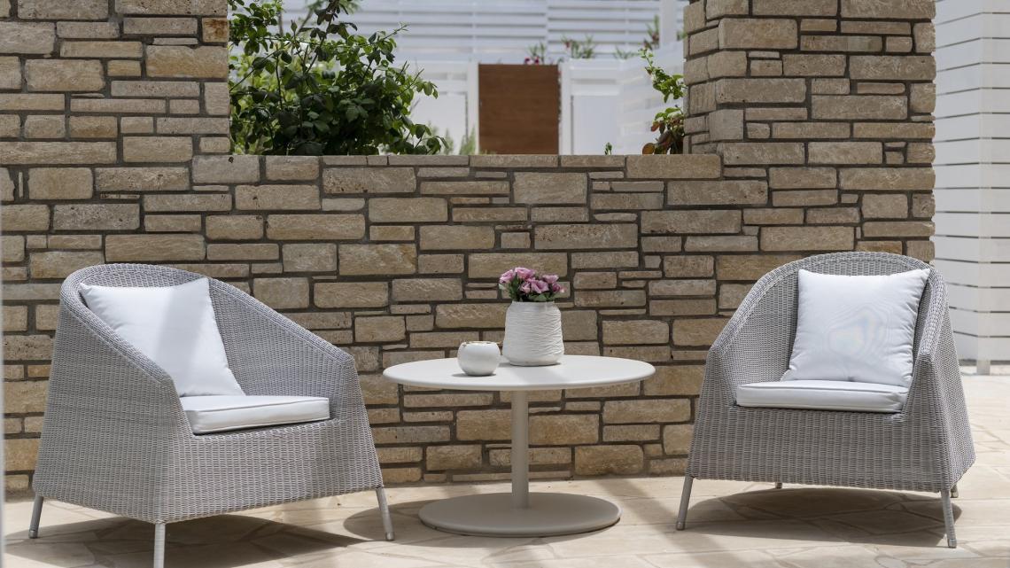 mid-century, modern, sleek, simple outdoor furniture Cyprus